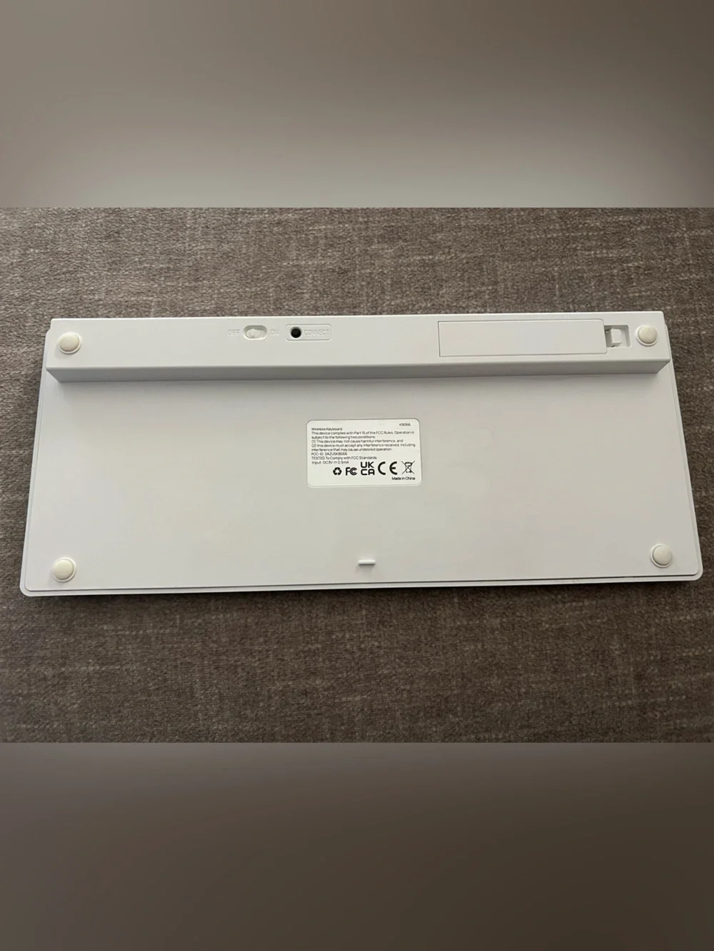 Wireless Slim Bluetooth Keyboard - White